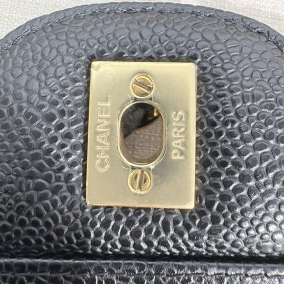 CHANEL Classic Black caviar jumbo Classic Double Flap Large Authentic Pre-Owned - Picture 5 of 15